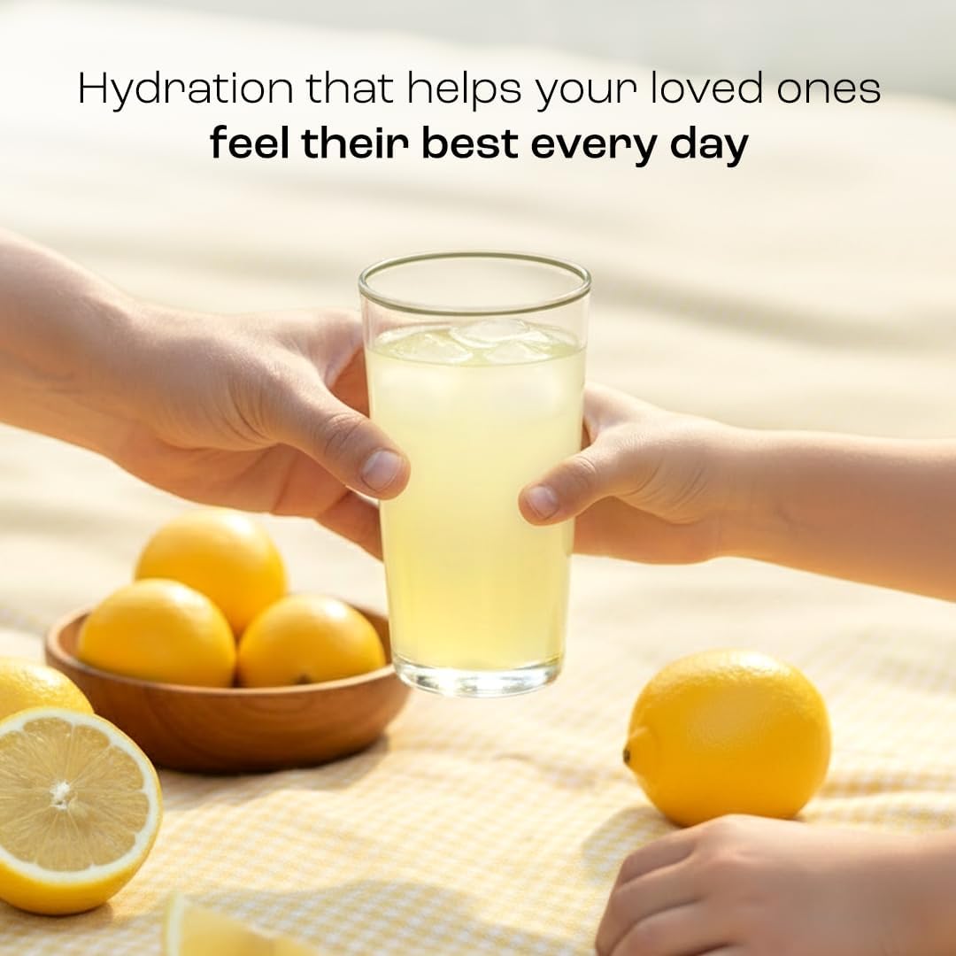 KEY NUTRIENTS Lemonade Electrolyte Powder lifestyle scene