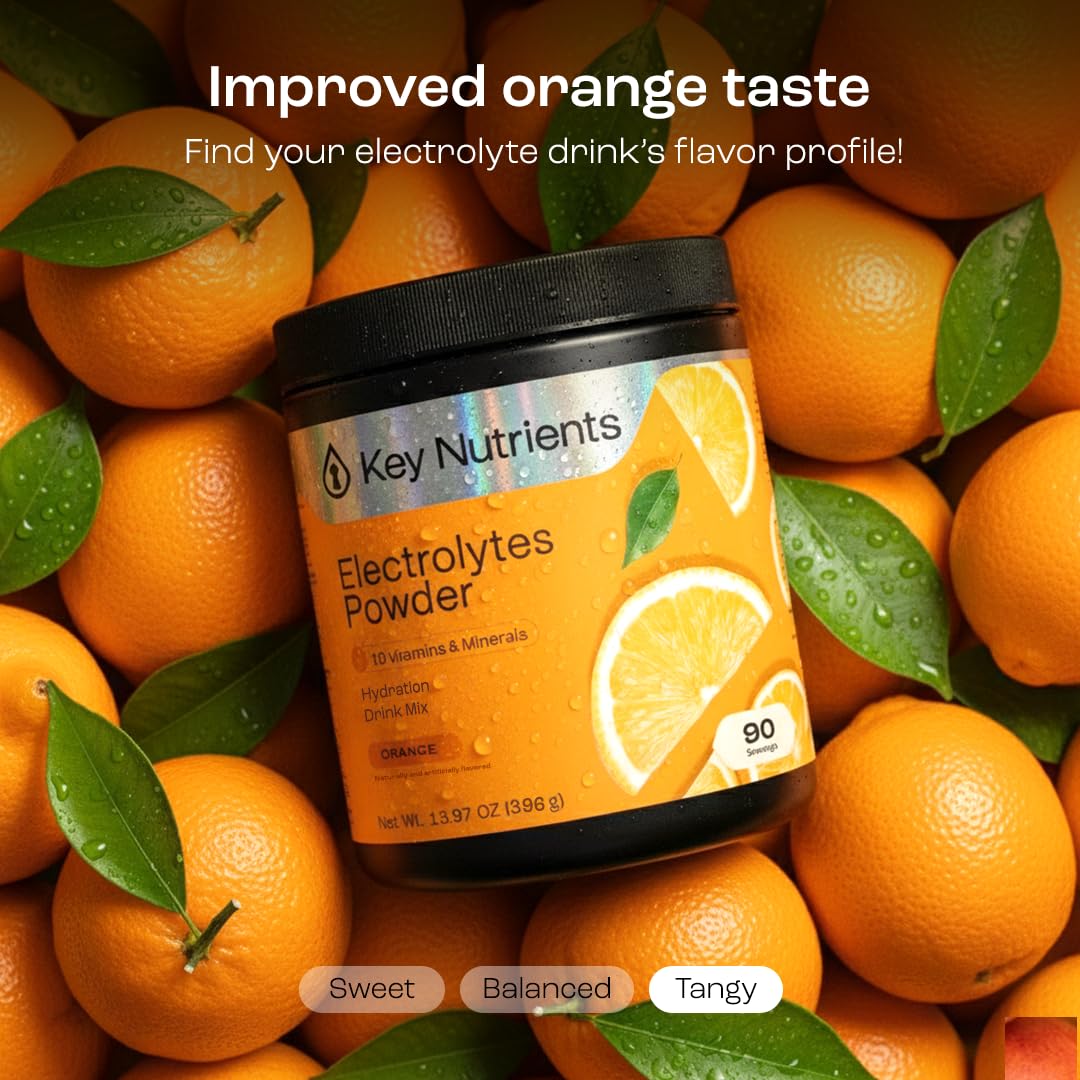 KEY NUTRIENTS Tangy Orange Electrolyte Powder lifestyle scene