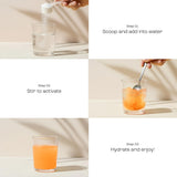 KEY NUTRIENTS Tangy Orange Electrolyte Powder side view