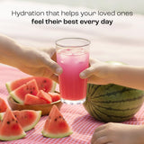 KEY NUTRIENTS Watermelon Electrolyte Powder in a shaker bottle