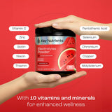 KEY NUTRIENTS Watermelon Electrolyte Powder nutritional information on packaging