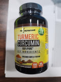 Key Nutrition Turmeric Curcumin Complex 750mg ingredients list on label