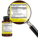 Key Nutrition Turmeric Curcumin Complex 750mg side view showing label