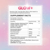 KFASJON Collagen Gummies side view showing nutritional information