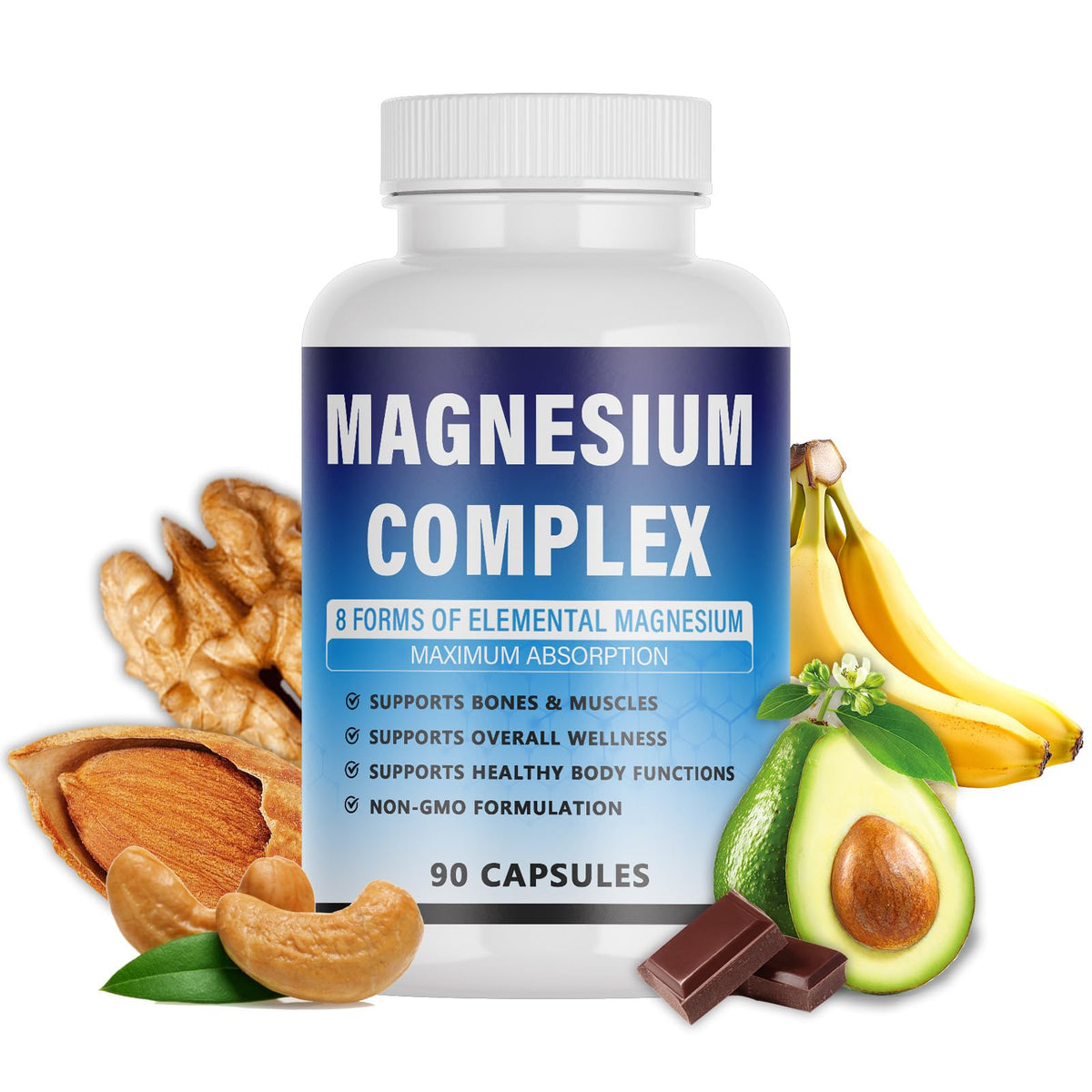 KFUKFU Magnesium Supplement 8 Forms front view