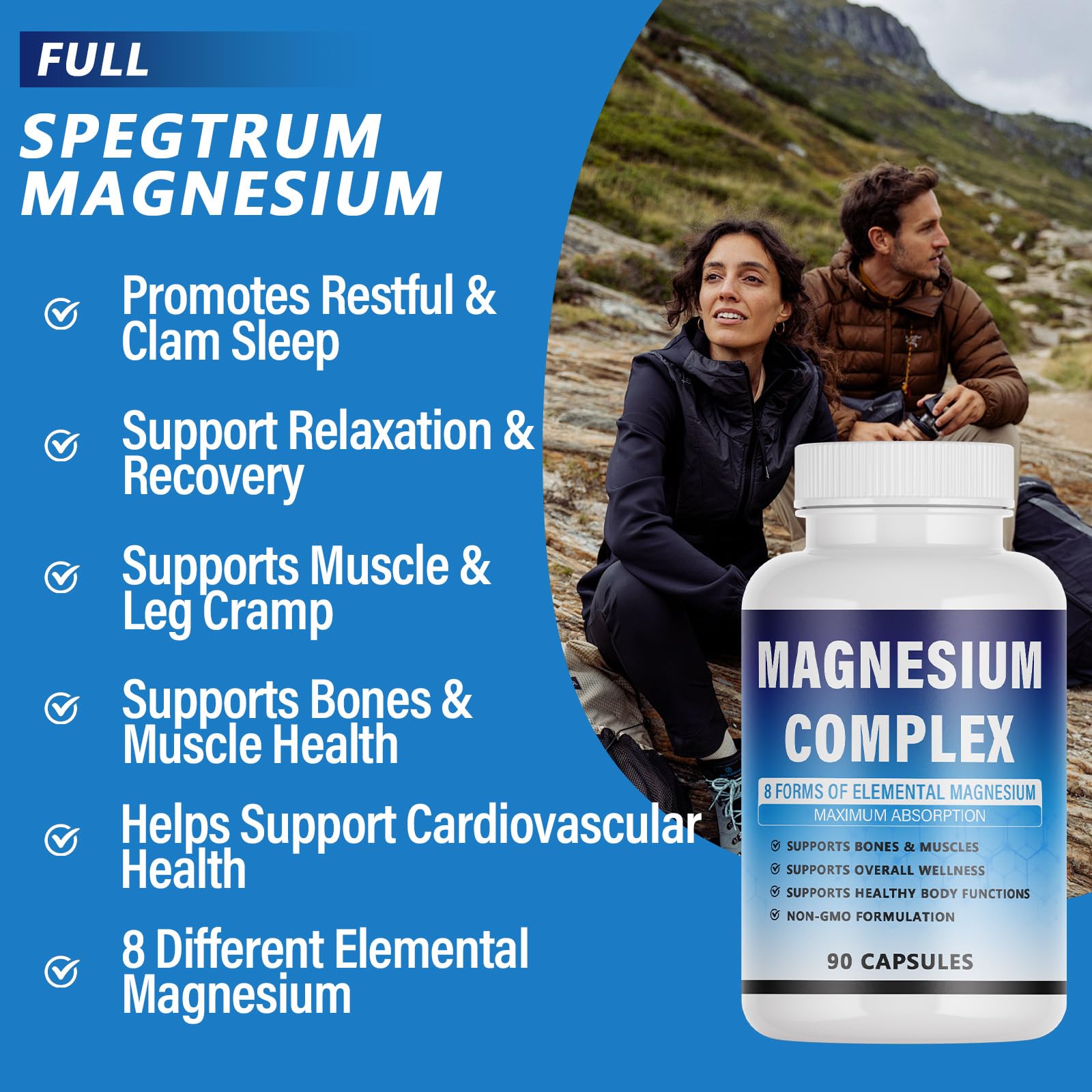 KFUKFU Magnesium Supplement 8 Forms packaging