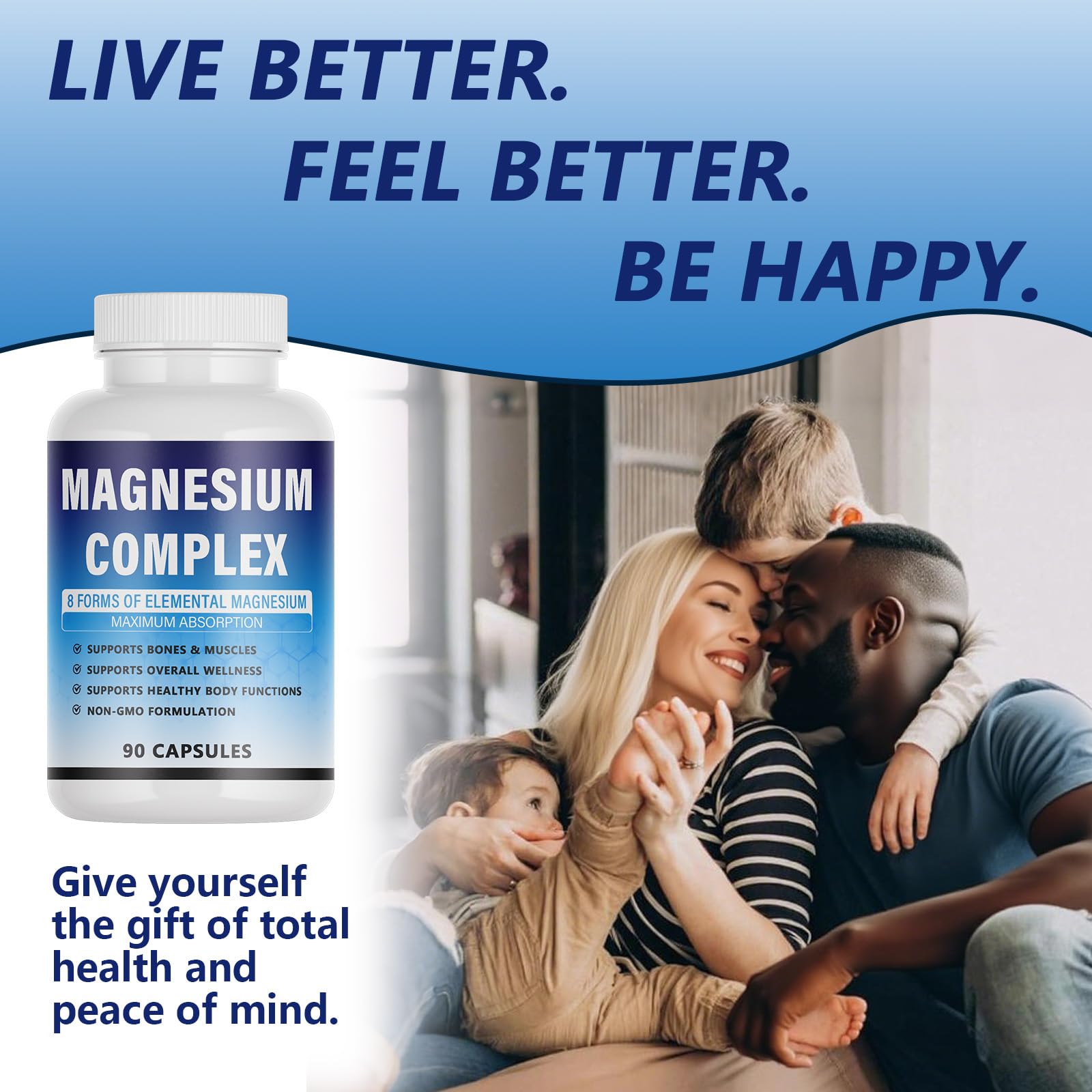 KFUKFU Magnesium Supplement 8 Forms with measuring spoon