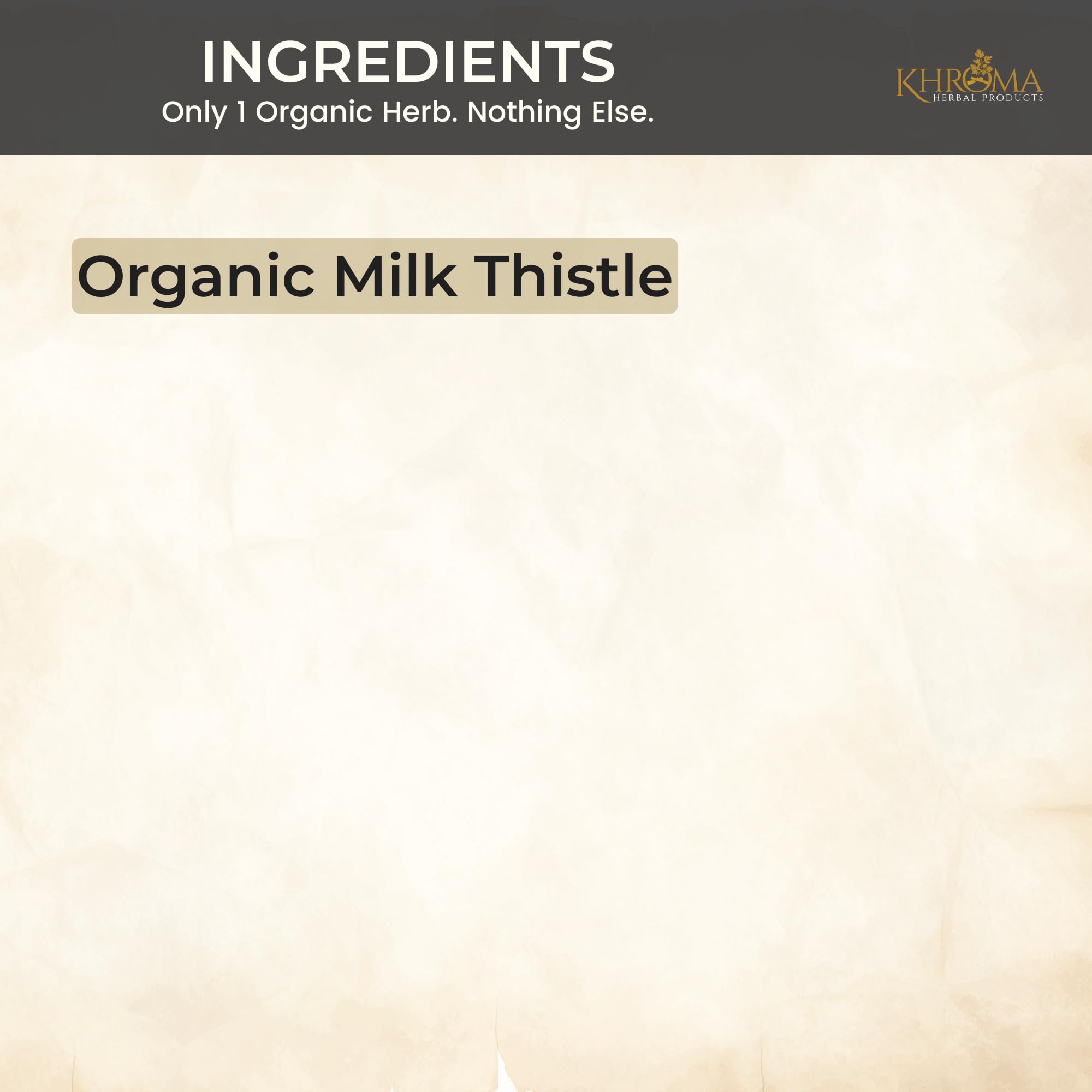 Khroma Herbal Products Organic Milk Thistle Tincture 2 fl oz bottle with label