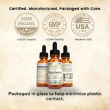 Khroma Organic Milk Thistle Tincture on a wooden table