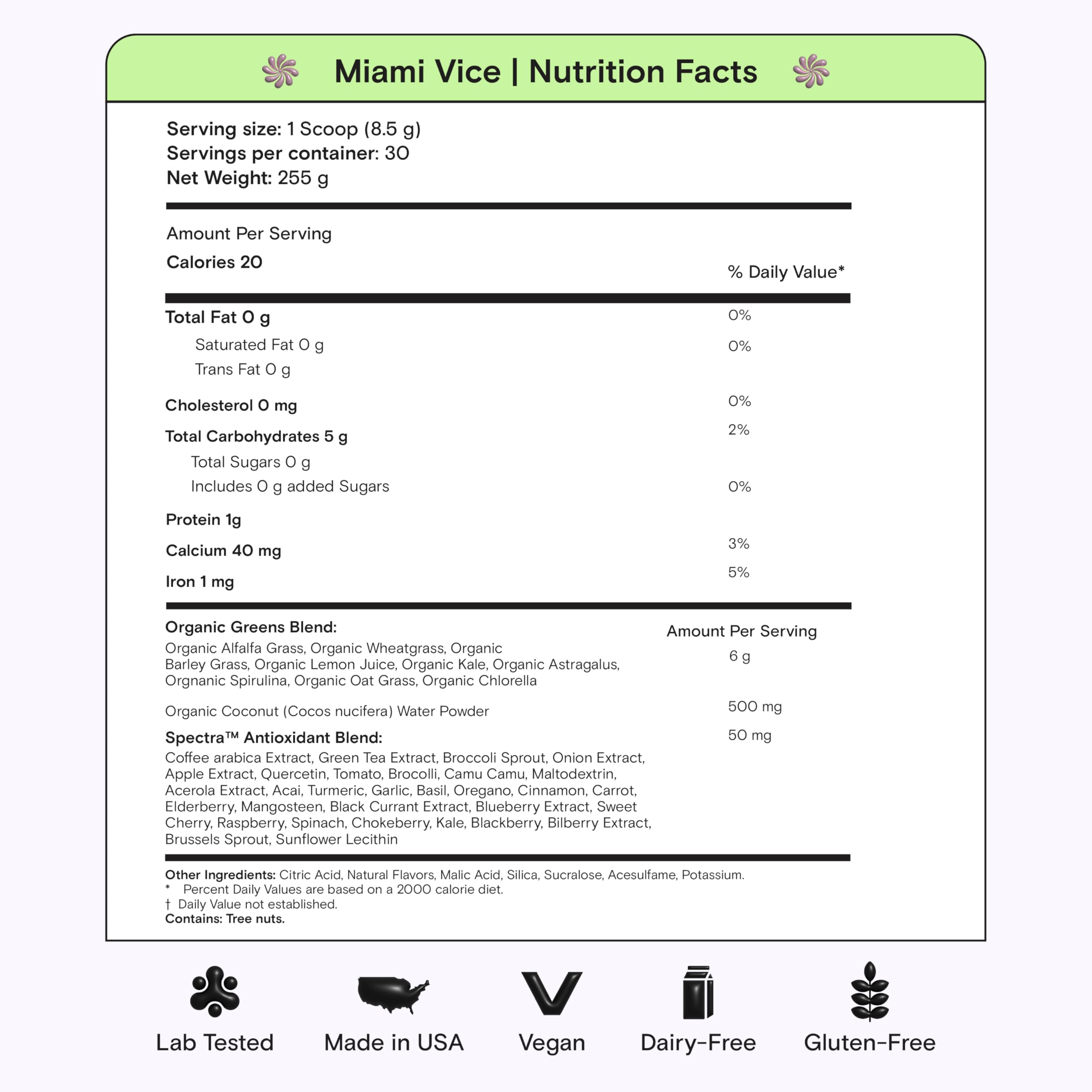 Kiala Nutrition Super Greens Miami Vice lifestyle image