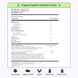 Kiala Nutrition Super Greens Tropical Splash canister on a kitchen counter