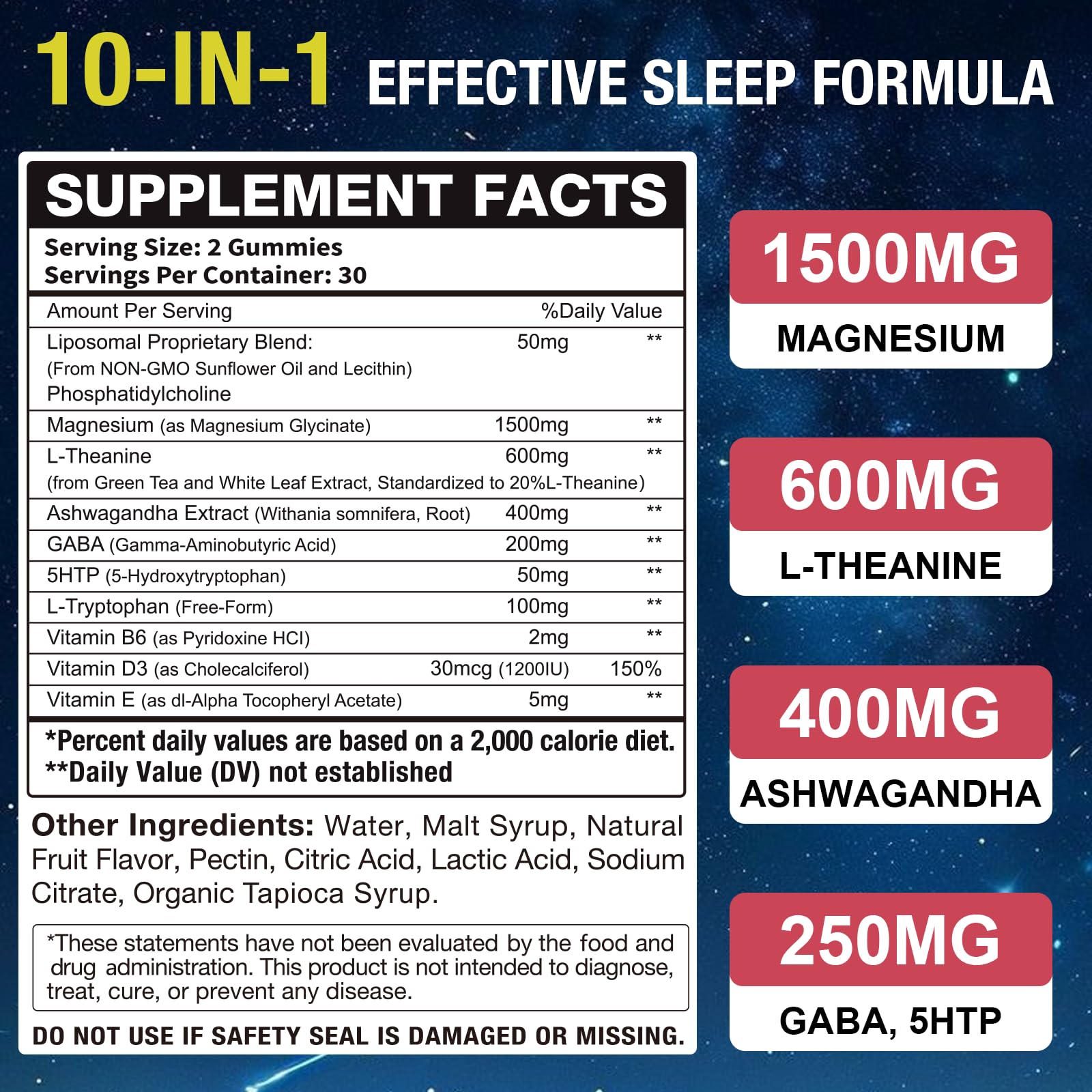 Kickream Magnesium Glycinate Gummies packaging