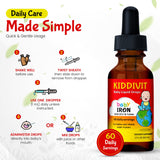 Kiddivit Iron Drops mixed with food