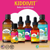 Kiddivit Zinc Drops 2oz bottle side view