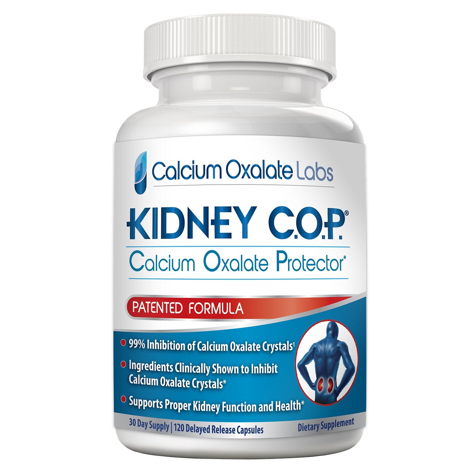 KIDNEY C.O.P. Calcium Supplement front view with packaging