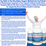Kidney Restore Advanced Kidney Essentials Multivitamin bottle with measuring spoon