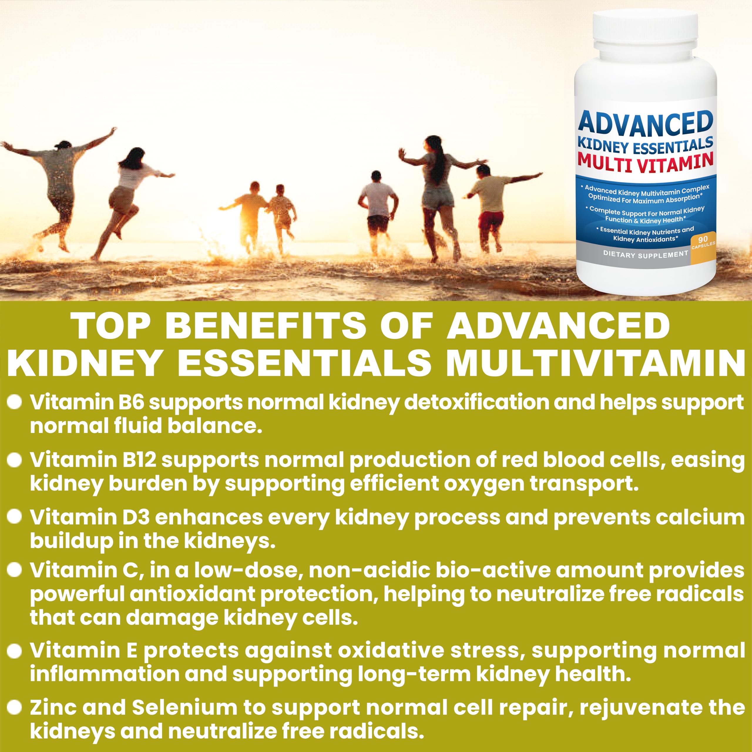 Kidney Restore Advanced Kidney Essentials Multivitamin ingredients list