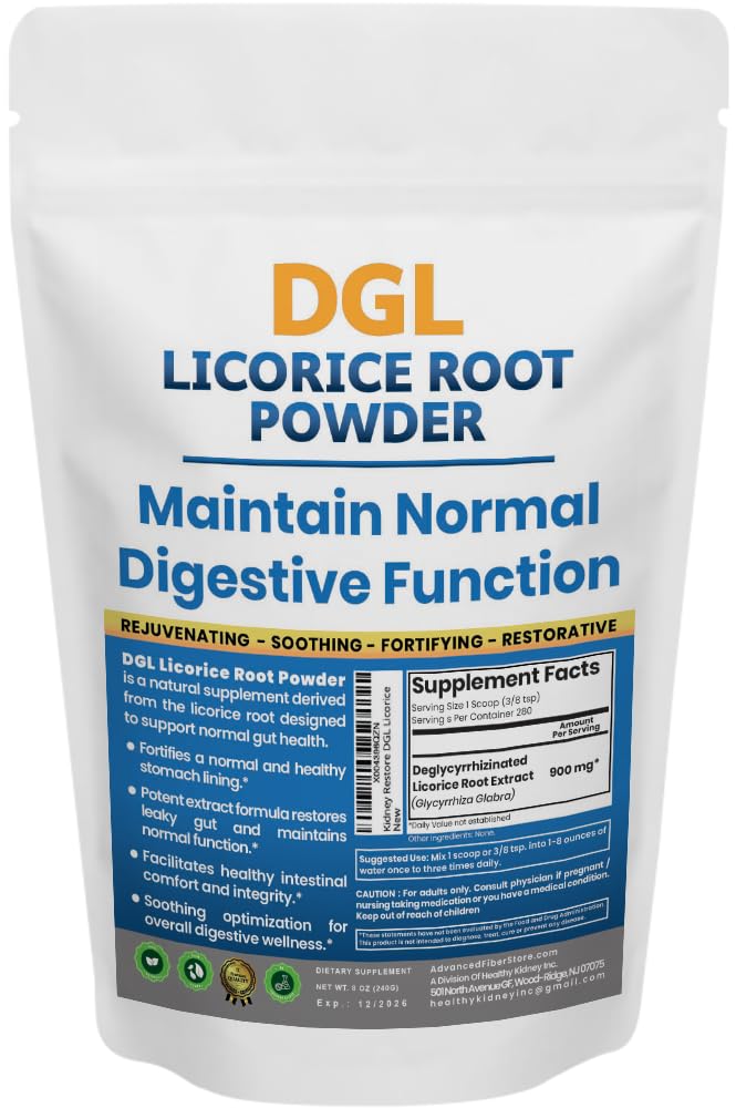 Kidney Restore DGL Licorice Root Powder 120g front view