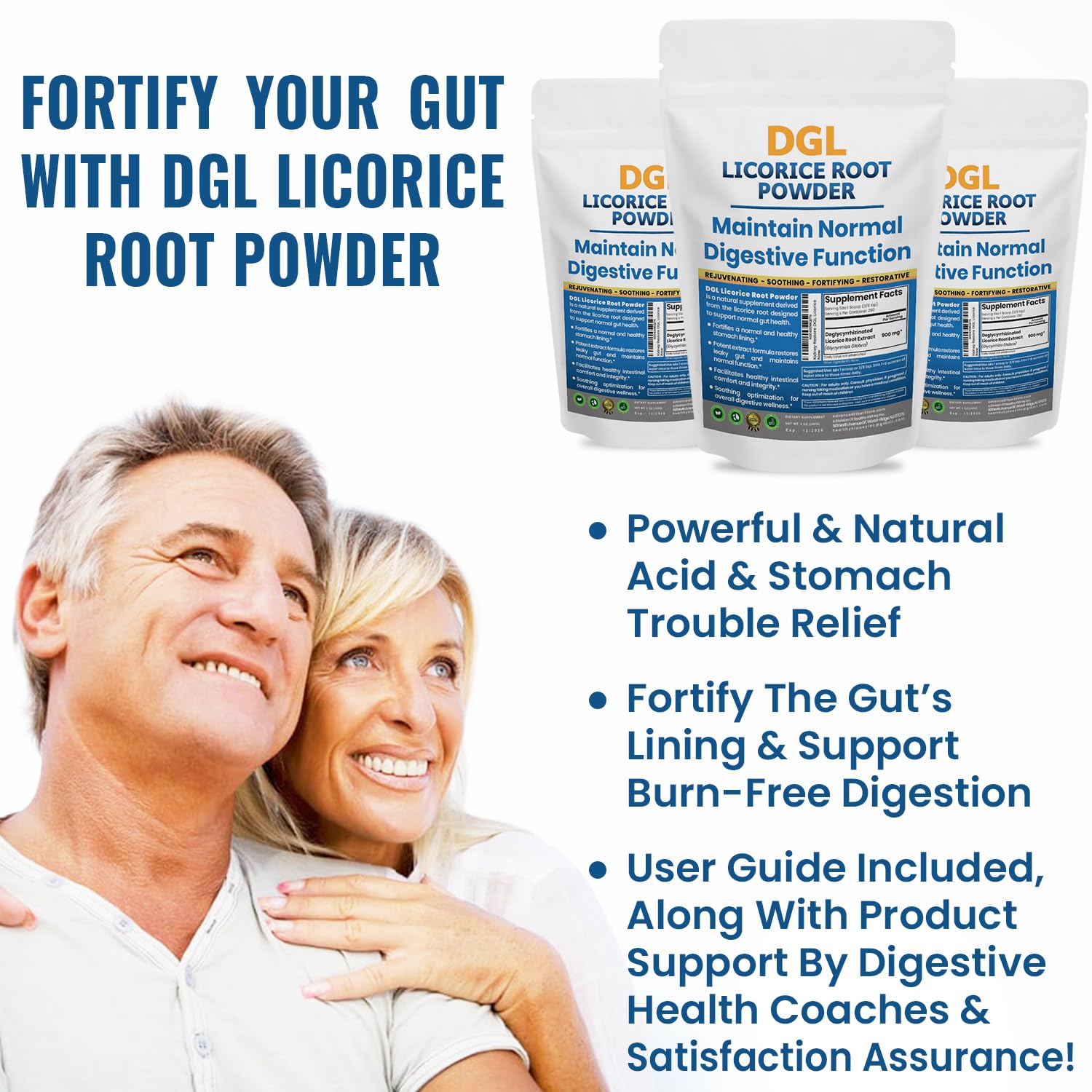 Kidney Restore DGL Licorice Root Powder 120g packaging