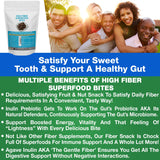 Kidney Restore High Fiber Superfood Bites with a measuring spoon
