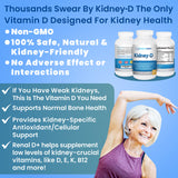 Kidney Restore Kidney-D Vitamin D3 supplement packaging