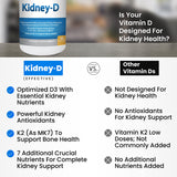 Kidney Restore Kidney-D Vitamin D3 supplement side view