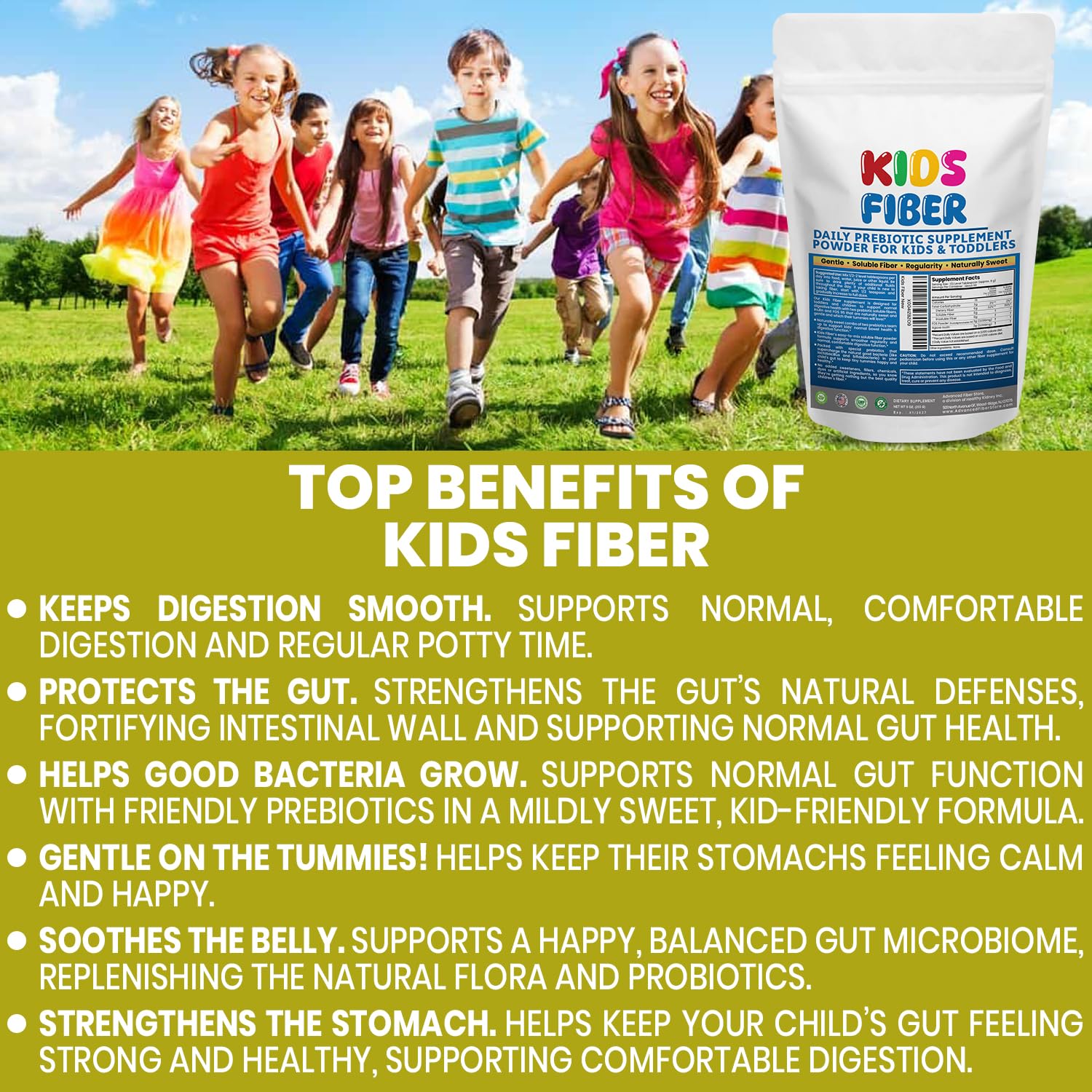 Kidney Restore Kids Fiber Powder mixing instruction guide