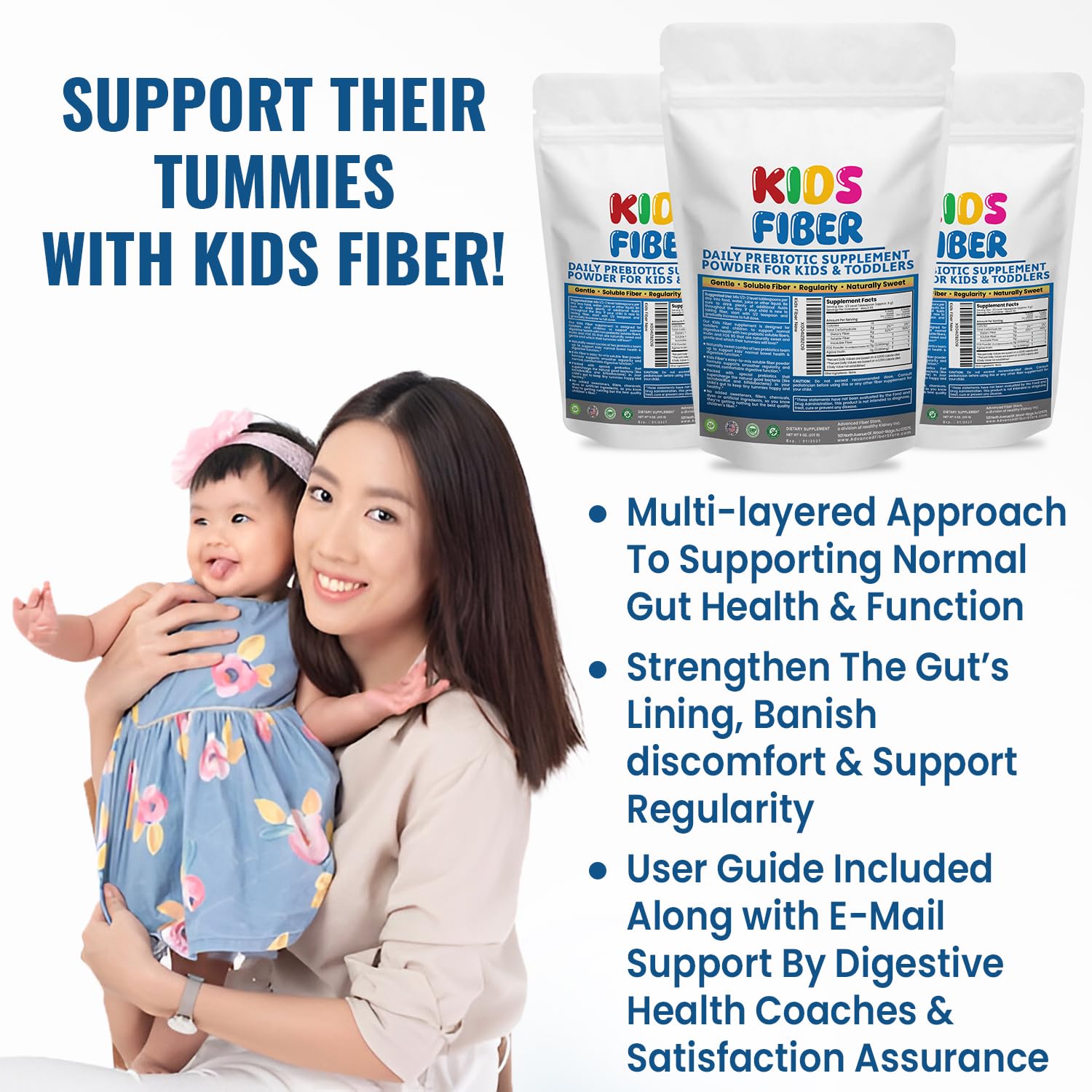 Kidney Restore Kids Fiber Powder with measuring spoon