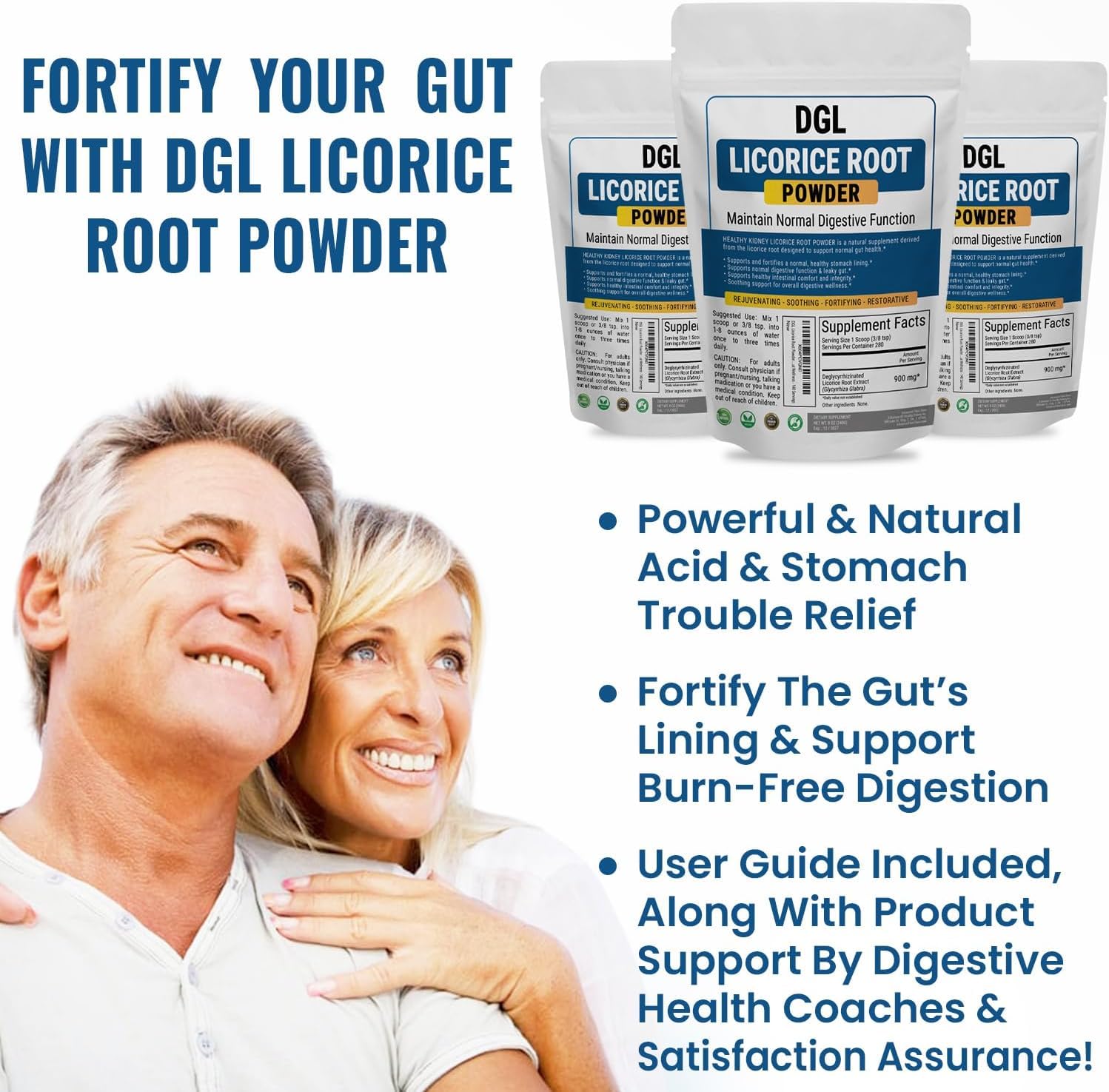 Kidney Restore Licorice Root Powder 227g on a kitchen counter