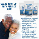 Kidney Restore Perfect Gut Inulin FOS Supplement in a glass of yogurt
