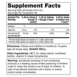 KidStar Nutrients Iron Supplement bottle back view