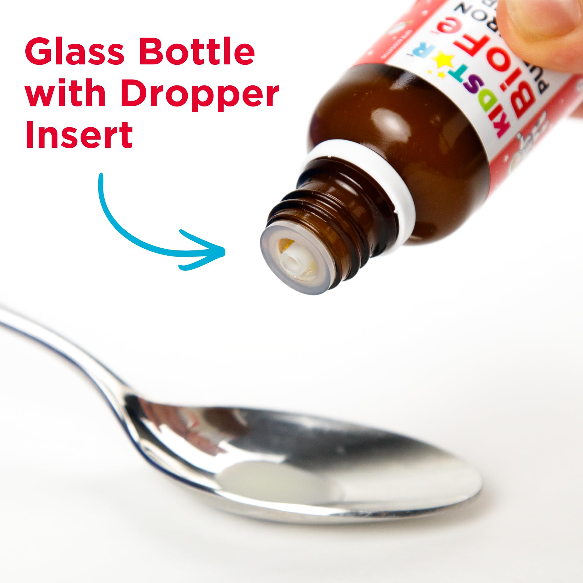 KidStar Nutrients Iron Supplement bottle with measuring dropper
