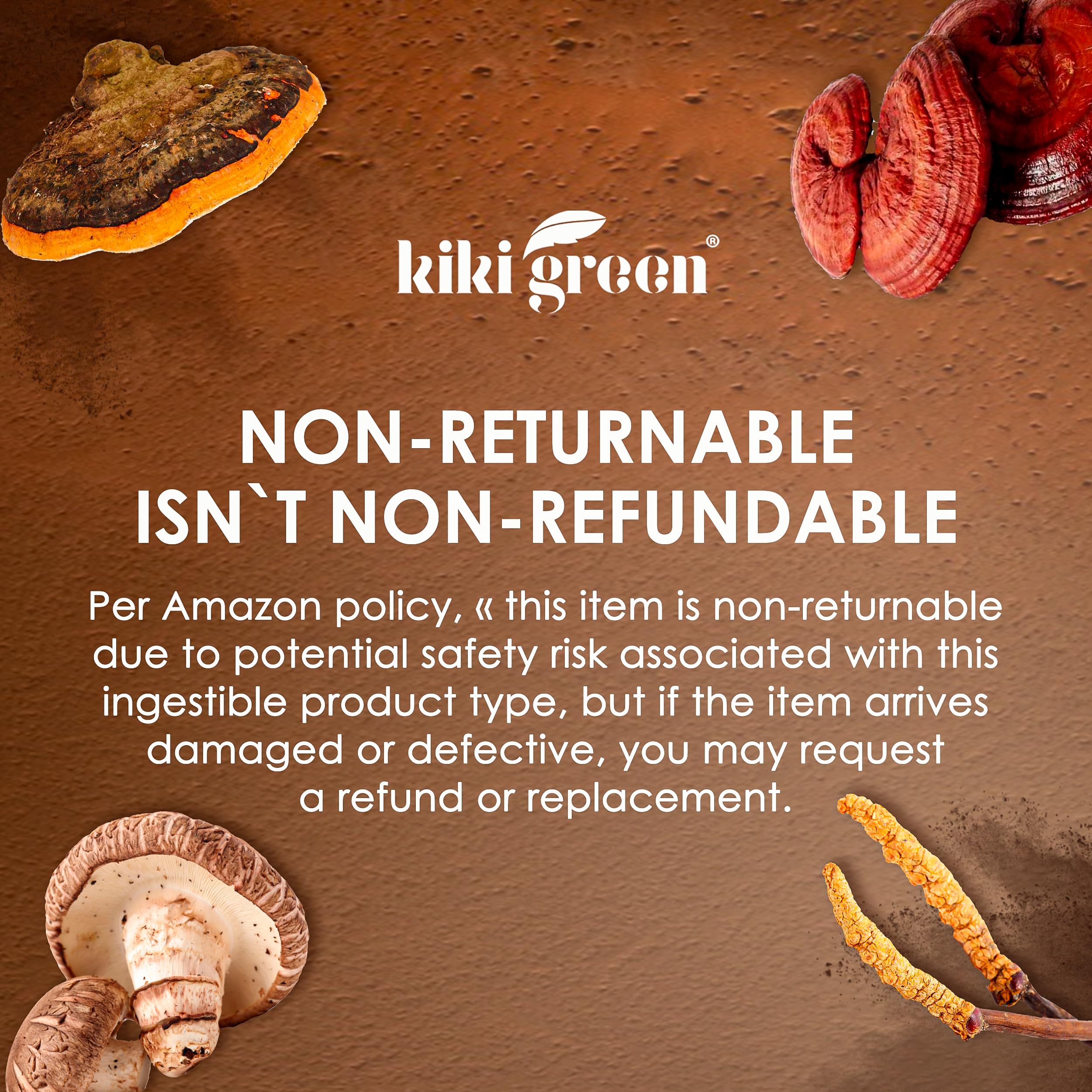 KIKI Green 8 Mushroom Powder Blend nutritional information