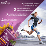 KIKI Green Elderberry Sea Moss Powder 170g close-up of powder