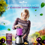 KIKI Green Elderberry Sea Moss Powder 170g lifestyle scene