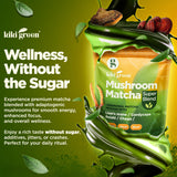 KIKI Green Matcha Mushroom Powder Blend 231g packaging
