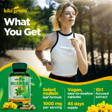 KIKI Green Mullein Extract Capsules bottle top view