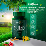 KIKI Green Mullein Leaf Capsules opened bottle