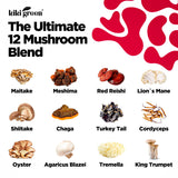 KIKI Green Mushroom Gummies showing gummy texture