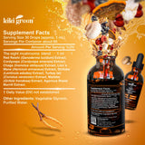 KIKI Green Mushroom Supplement back view with ingredient list