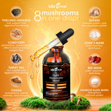 KIKI Green Mushroom Supplement side view showing capsule