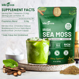 KIKI Green Sea Moss Powder in a bowl with a spoon