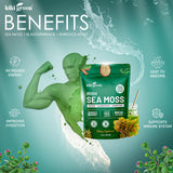 KIKI Green Sea Moss Powder with ingredients list