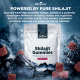 KIKI Green Shilajit Gummies raspberry flavour close-up