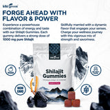 KIKI Green Shilajit Gummies with a spoonful of gummies