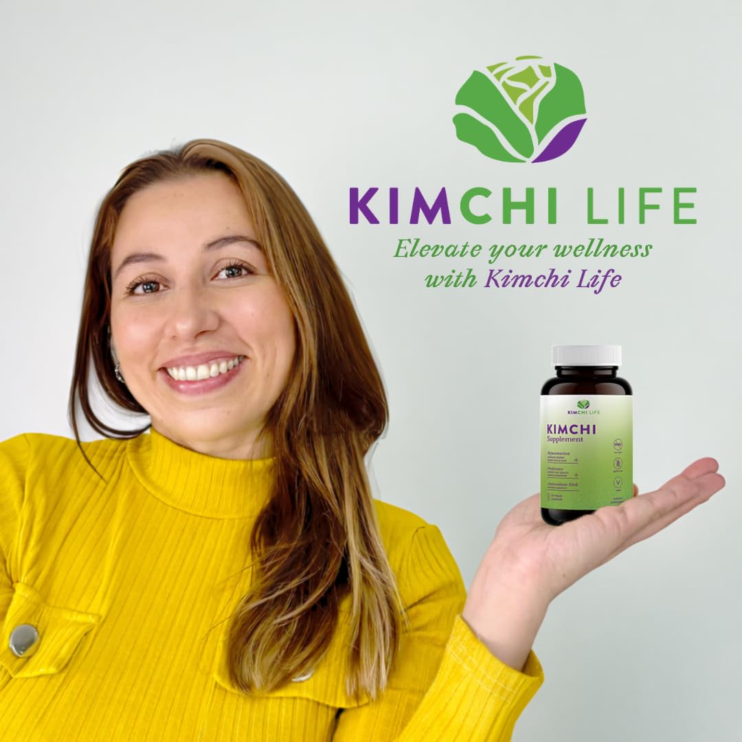 Kimchi Life Fermented Superfood Supplement 70g in a natural setting