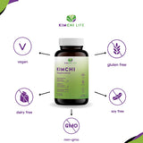 Kimchi Life Fermented Superfood Supplement 70g on a kitchen counter