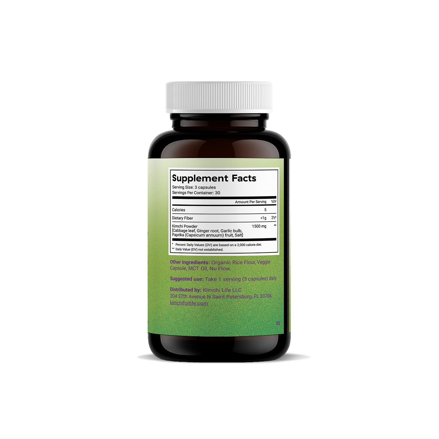 Kimchi Life Fermented Superfood Supplement 70g packaging