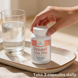 KIMI Breast Max Plus displayed with natural herbs