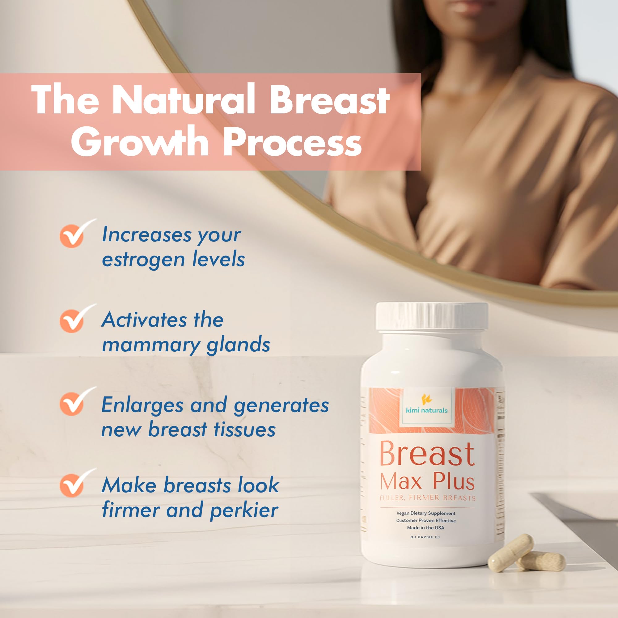 KIMI Breast Max Plus side view showing the label